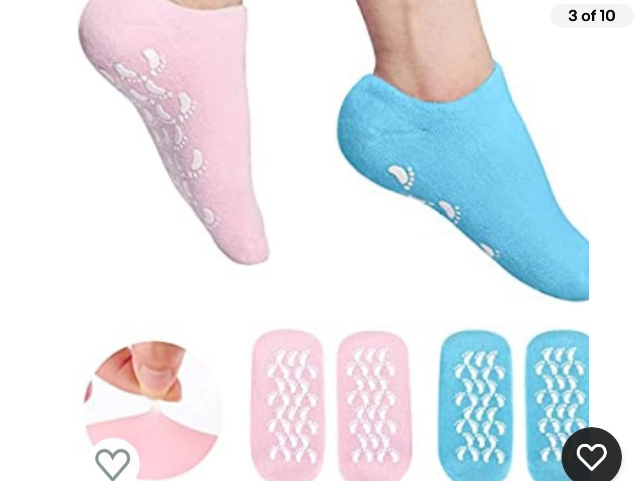 Soften Silicon Moisturize Cracked Skin Care Gel Spa Gloves and Socks